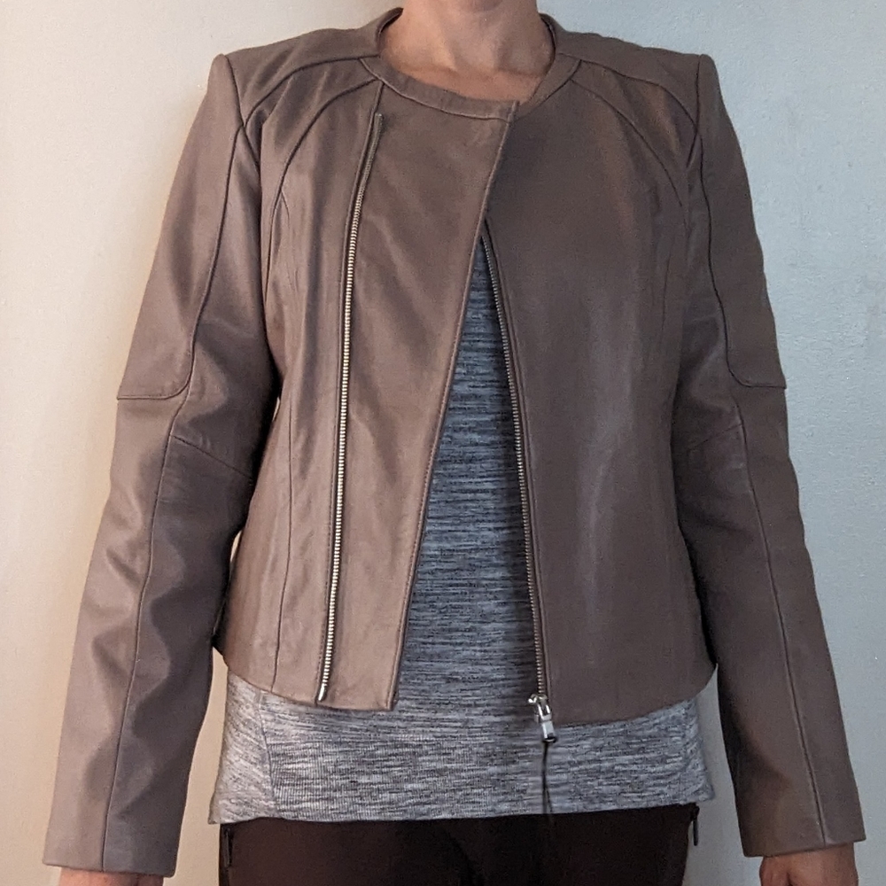NWT Cole Haan Lambskin Moto Jacket